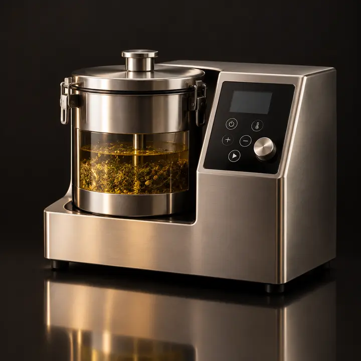 Máquina 3 en 1: descarboxila e infusiona