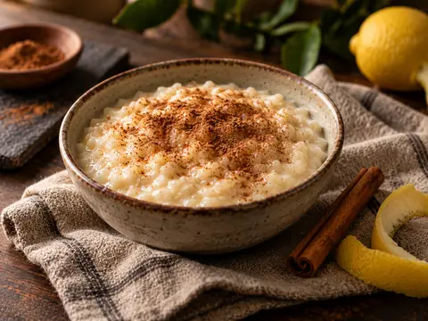 Arroz con leche cremoso con marihuana